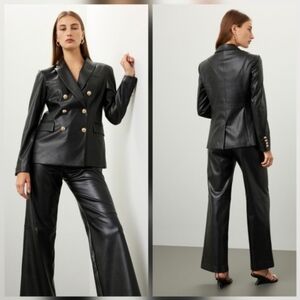 Derek Lam 10 Crosby Button Detail Blazer Long sleeves Collar Size XL